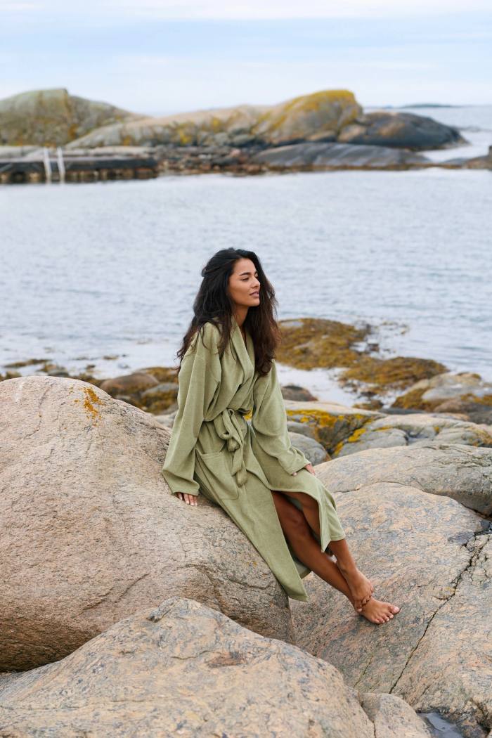 Secondary product image for "Bathrobe Tie Sage Green"