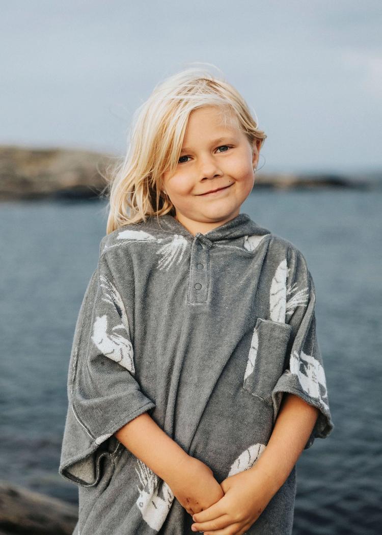 Secondary product image for "Frottéponcho Barn Räka"