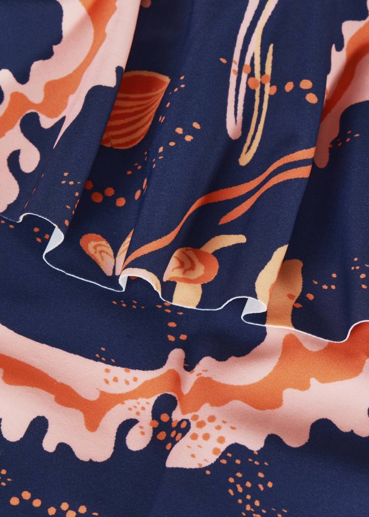 Secondary product image for "Livia Ruffles Swimsuit Shell & Seaweed Kids"