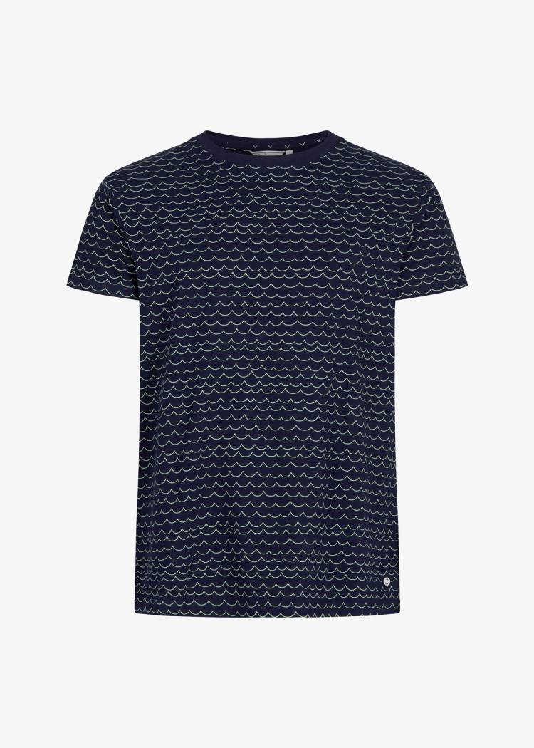 Secondary product image for "T-shirt Våg Marinblå"