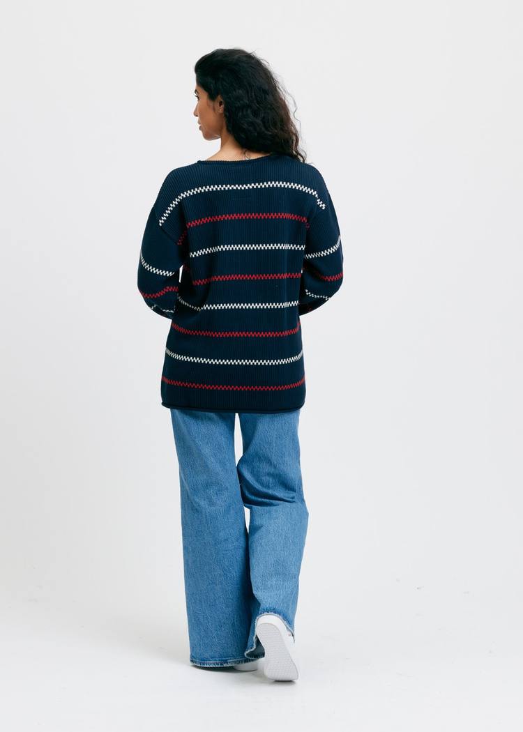 Secondary product image for "Käringötröja Stickad Marinblå"