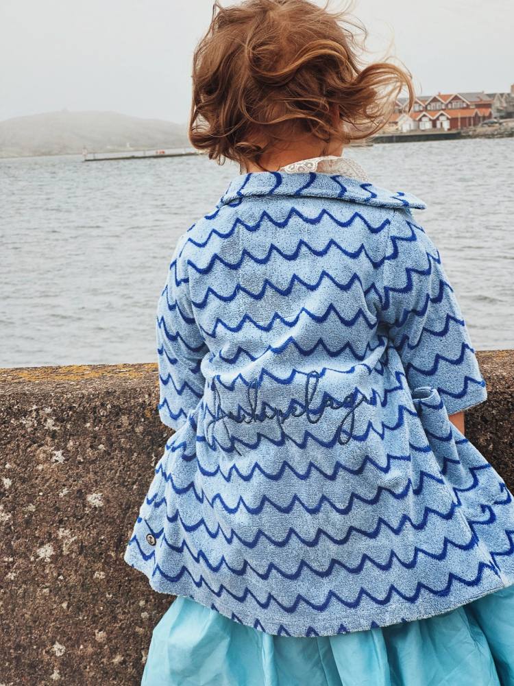 Secondary product image for "Badrock Archipelago Blå/Navy Våg Barn"