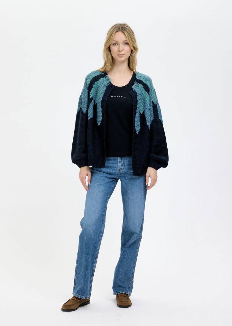 Secondary product image for "Bohus Cardigan Navy"