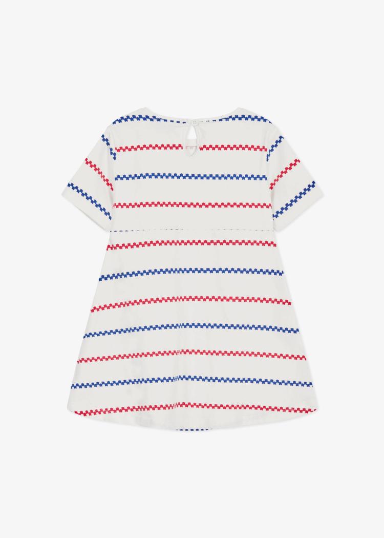 Secondary product image for "Moa Dress Käringön Stripe Offwhite"