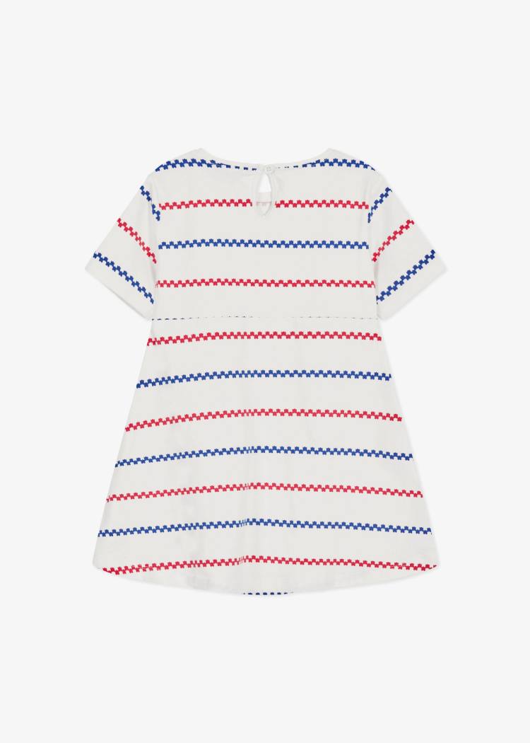 Secondary product image for "Moa Dress Käringön Stripe Offwhite"
