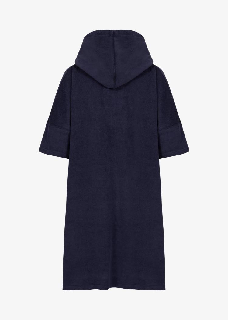 Secondary product image for "Terry Poncho Navy Blue Kids"
