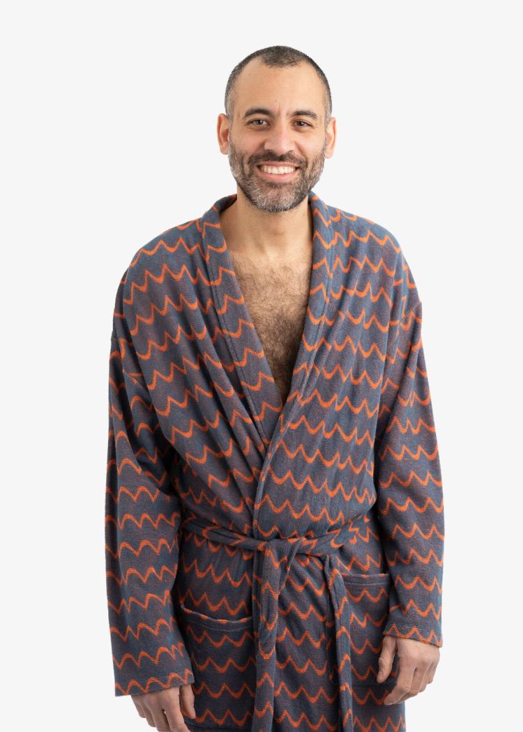 Secondary product image for "Bathrobe Wave Petrol"