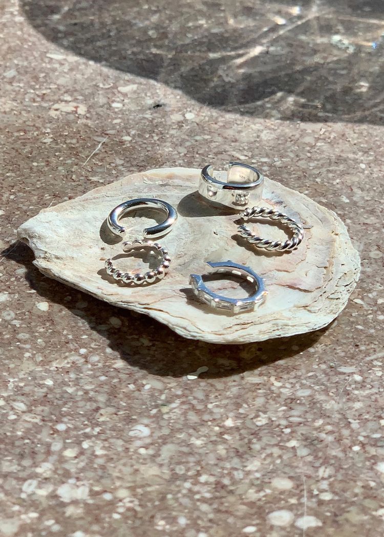 Secondary product image for "Earring Wide Cuff Sivler"
