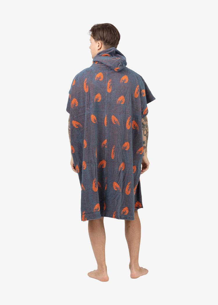 Secondary product image for "Terry Poncho Shrimp Petrol"