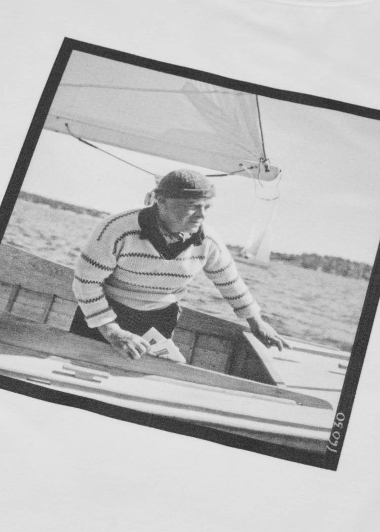 Secondary product image for "T-shirt Evert Seglar Vit Barn"