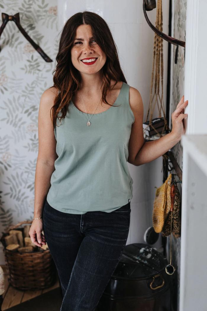 Secondary product image for "Melina Top Grön"