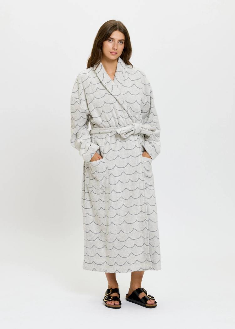 Secondary product image for "Bathrobe Wave Ecru Woman"