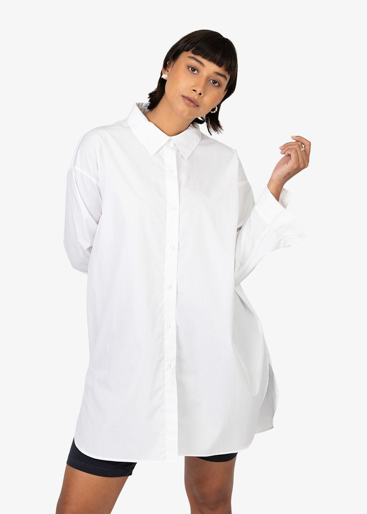 Secondary product image for "Frida Skjorta Poplin Vit"