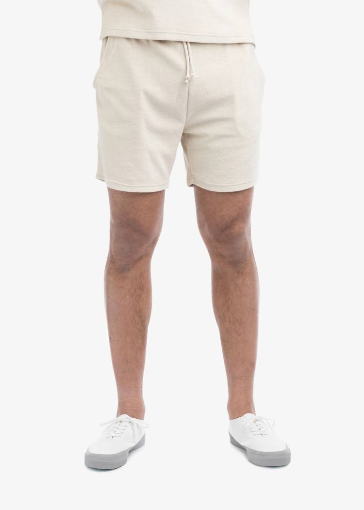 Secondary product image for "Strand Frottéshorts Ecru"