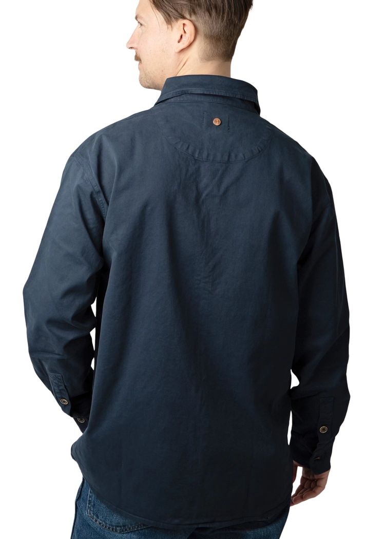 Secondary product image for "Three Pocket Skjorta Marinblå"