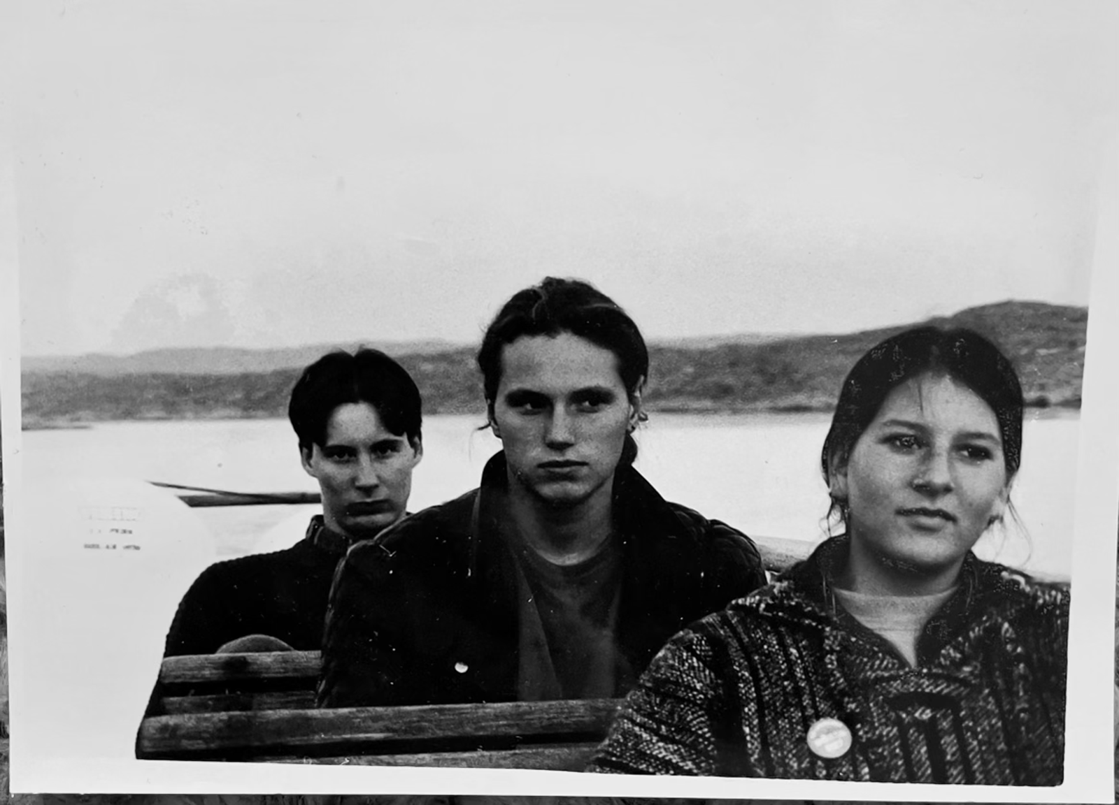 Olle, Anders och Katarina på Ylva, året är 1995.