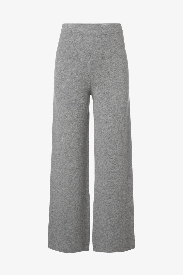 Secondary product image for "Klippa Knitted Trousers Greymelange"