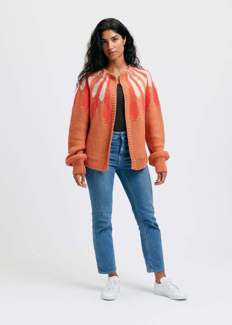 Secondary product image for "Bohus Cardigan Peach"