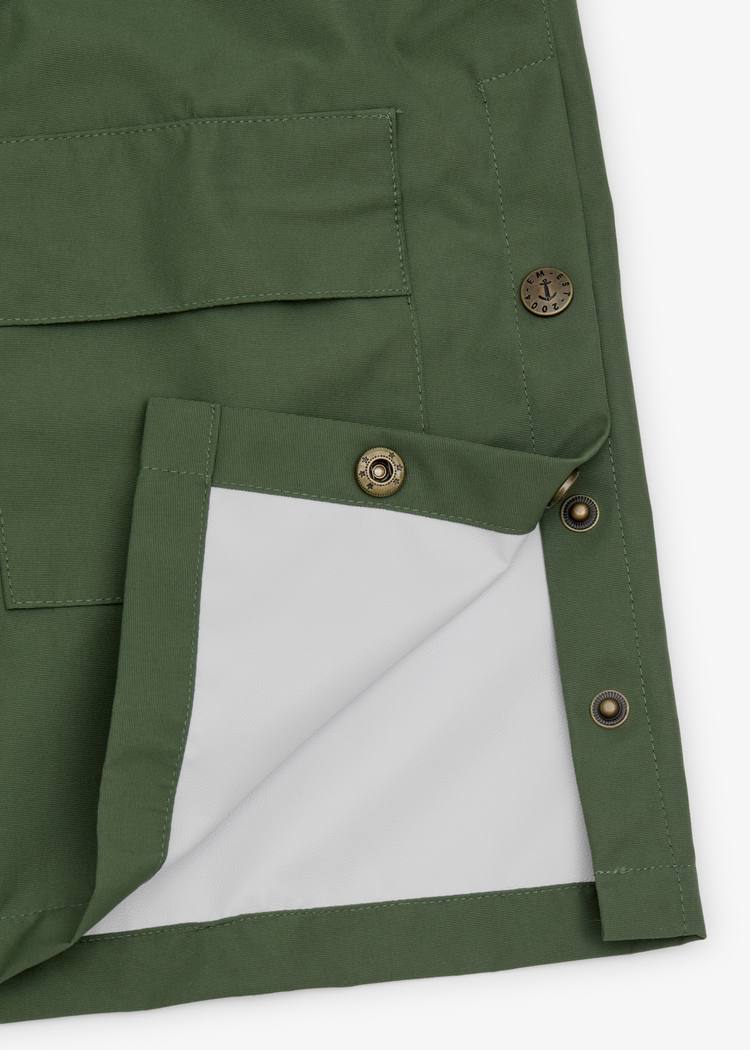 Secondary product image for "GBG Regnponcho Khaki Grön Barn"