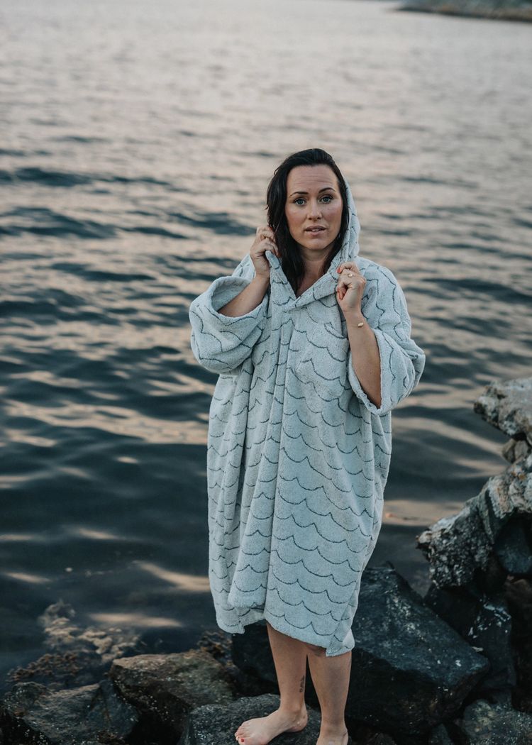 Secondary product image for "Frottéponcho Vågen"
