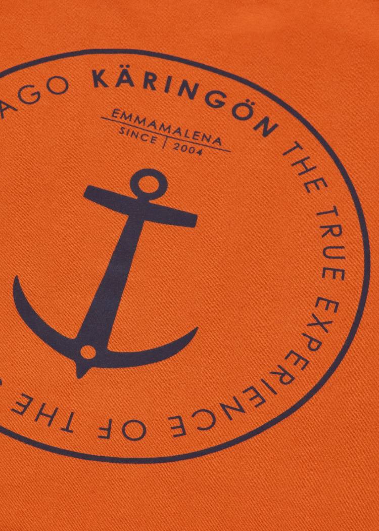 Secondary product image for "T-shirt Käringön Tvättad Orange Unisex"