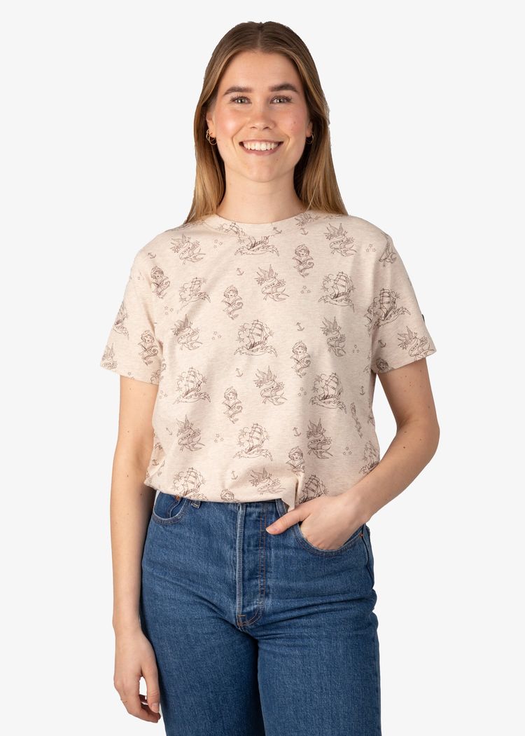 Secondary product image for "T-shirt Tatuering Brun"