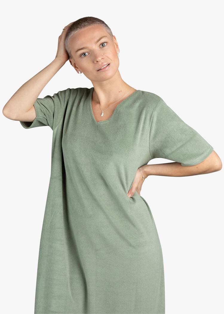 Secondary product image for "Hilda Terry Dress Green"