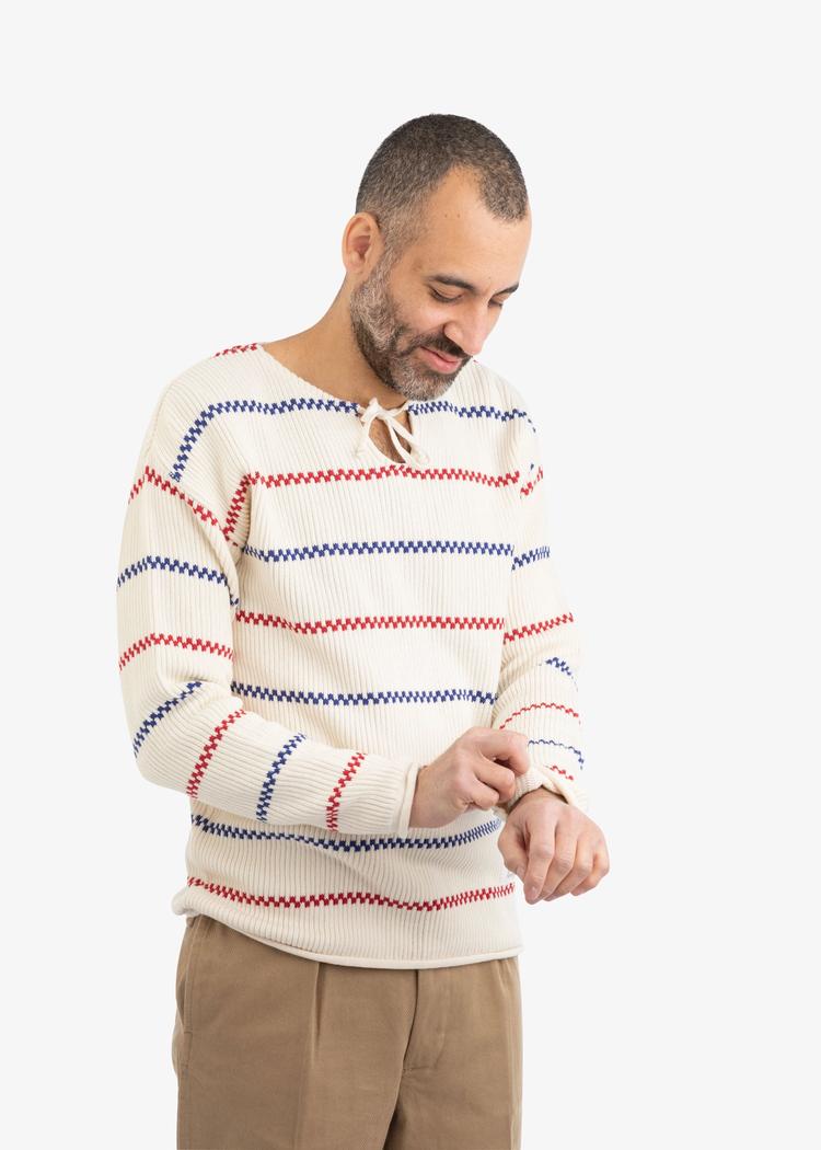 Secondary product image for "Käringö Knitted Sweater Off-white"
