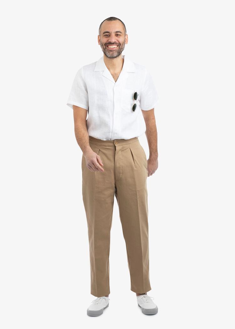 Secondary product image for "Jonte Linen Shirt Off-white"