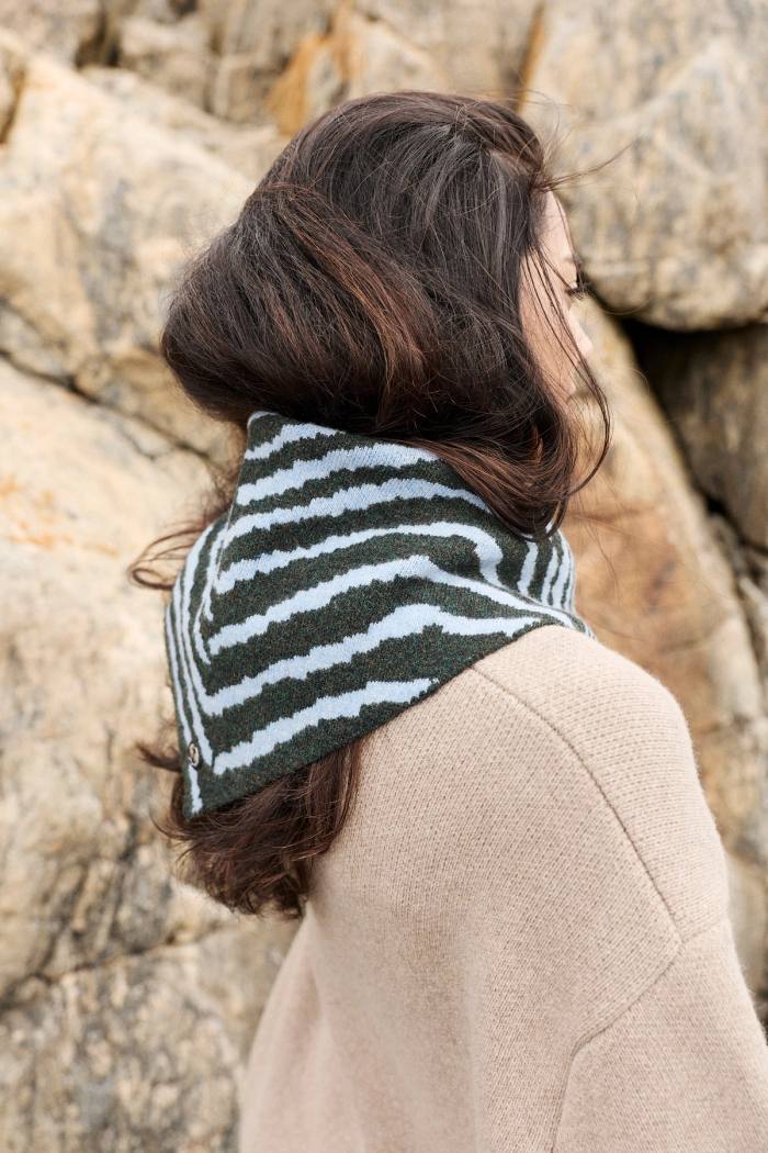 Secondary product image for "Scarf Sex Laxar Stickad Grön"