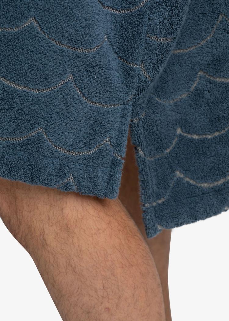 Secondary product image for "Frottéponcho Våg Petrol Långärmad"