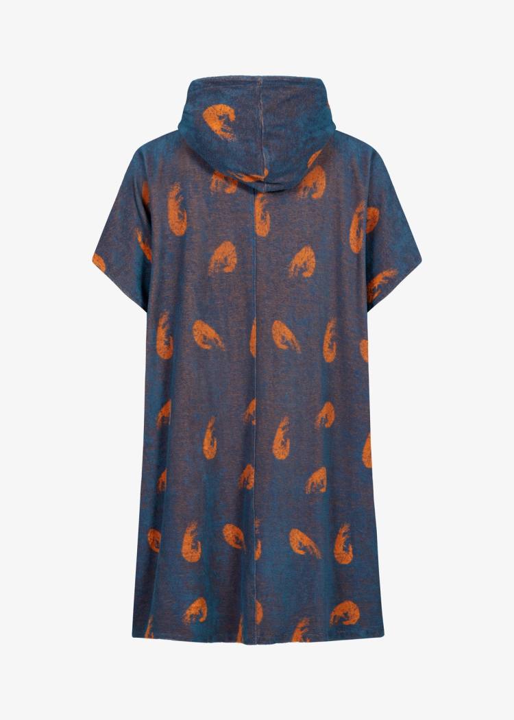 Secondary product image for "Terry Poncho Shrimp Petrol"