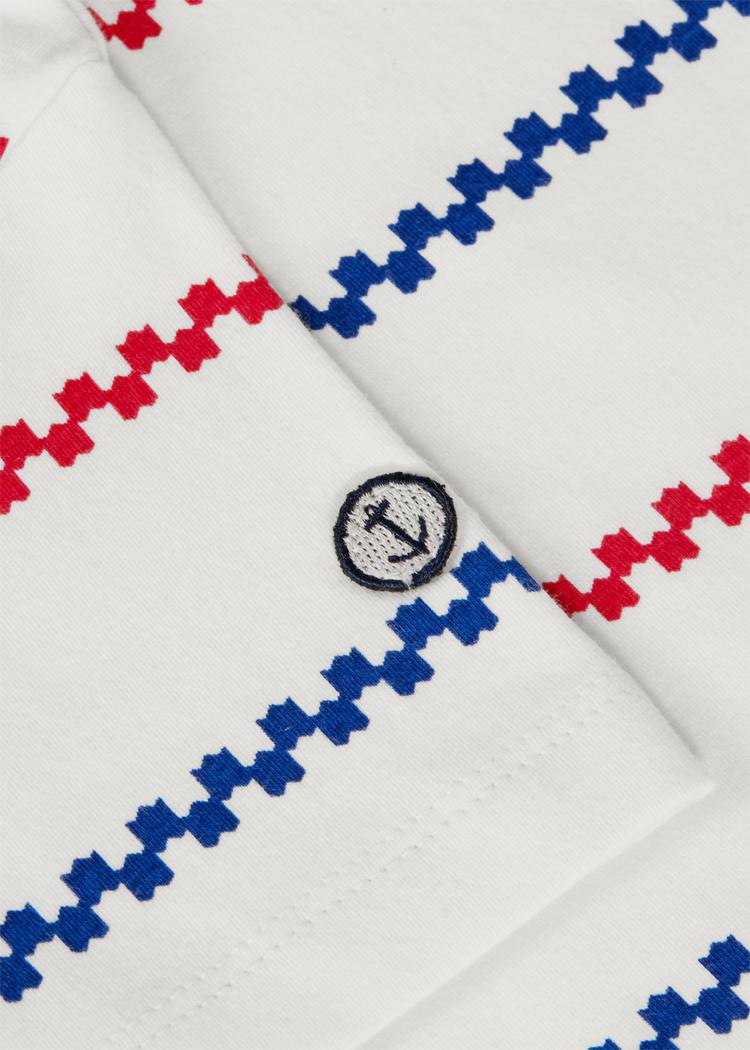 Secondary product image for "T-shirt Kids Käringön Stripe Offwhite"