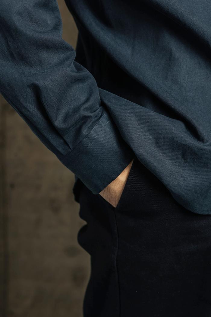Secondary product image for "Osborn Skjorta Mörk Marinblå"