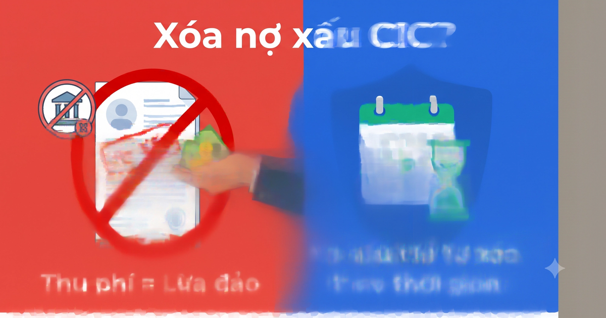 Dịch vụ xóa nợ xấu CIC là lừa đảo - sự thật nợ xấu chỉ tự xóa theo thời gian 2026