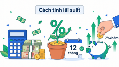 Cách tính lãi suất tiết kiệm ngân hàng - công thức và ví dụ