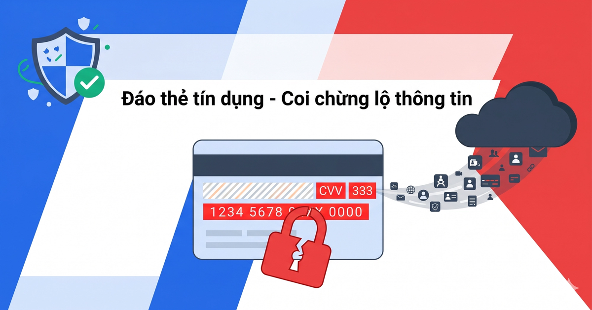 Cảnh báo đáo thẻ tín dụng làm lộ thông tin thẻ và dữ liệu cá nhân