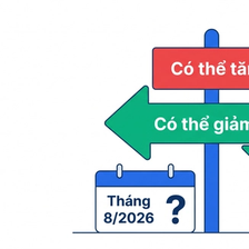 Dự báo lãi suất vay ngân hàng tháng 8/2026 - hai kịch bản tăng giảm