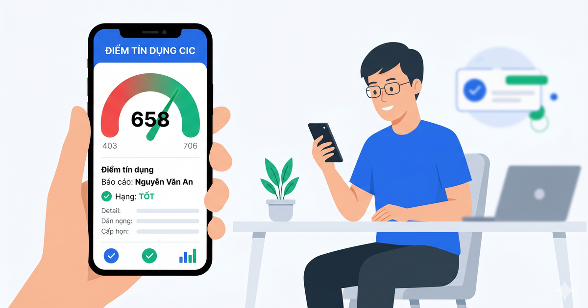 Cách kiểm tra điểm CIC miễn phí - thang điểm tín dụng 403-706