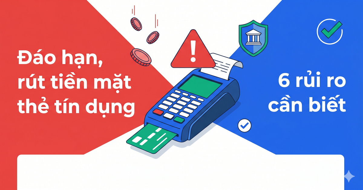 Cảnh báo rủi ro đáo hạn và rút tiền mặt thẻ tín dụng qua máy POS
