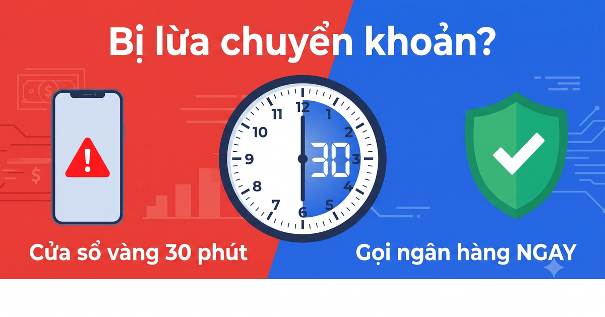 Bị lừa chuyển khoản phải làm sao - checklist 5 bước xử lý trong 24 giờ đầu
