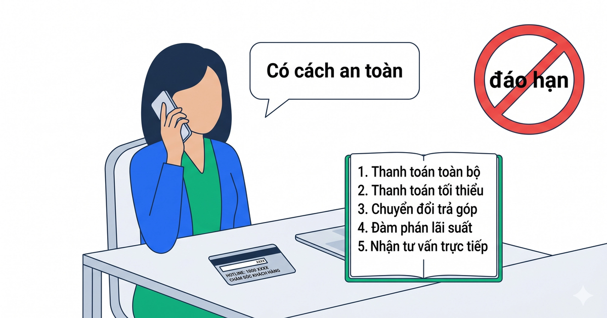 Cách trả nợ thẻ tín dụng khi chưa đủ tiền an toàn qua ngân hàng phát hành