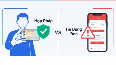 Phân biệt app vay tiền chỉ cần CCCD hợp pháp và tín dụng đen 2026