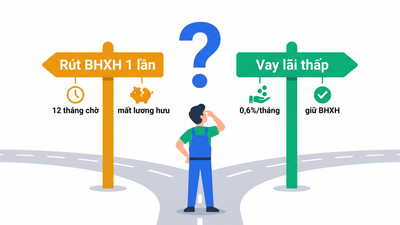 Nên rút BHXH 1 lần hay đi vay khi cần tiền cho công nhân năm 2026