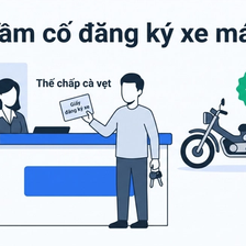 Cầm cố đăng ký xe máy - thế chấp cà vẹt, vẫn giữ xe đi lại mỗi ngày