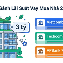 So sánh vay mua nhà tốt nhất 2026: Vietcombank, Techcombank, VPBank - lãi suất, LTV, hạn mức