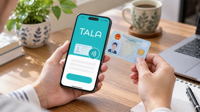 Cách vay tiền Tala - quét CCCD gắn chip qua NFC với app Tala trên điện thoại
