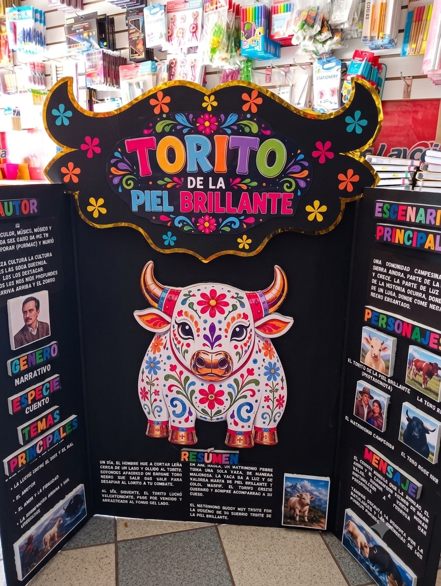 Cartelera educativa: El Torito de la Piel Brillante