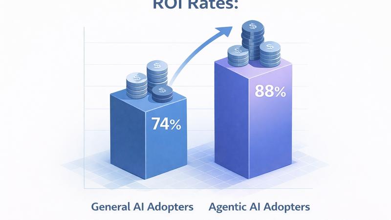 ROI rates between General AI Adopters and Agentic AI Adopters.