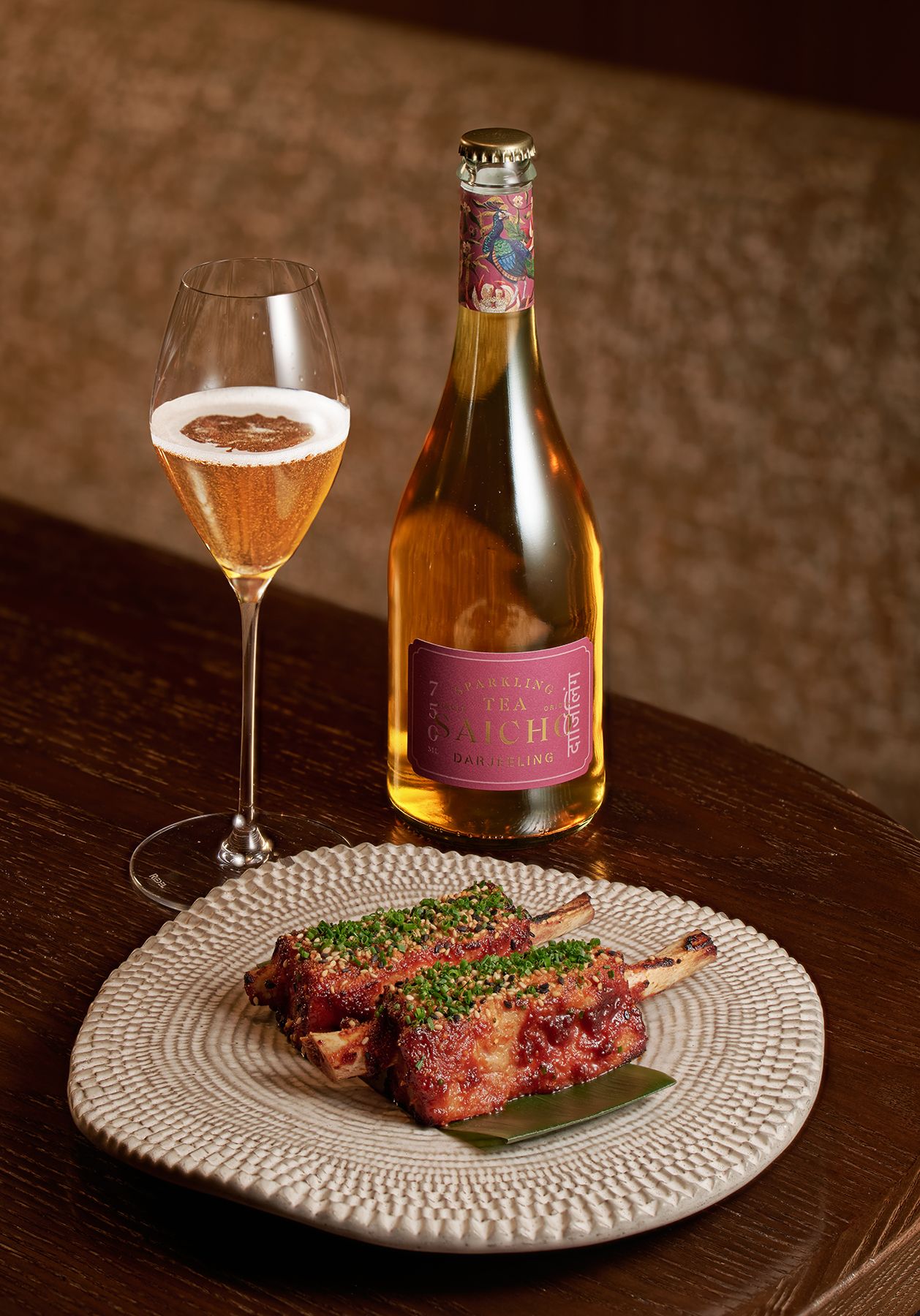 HONEY SESAME PORK RIBS WITH SAICHO DARJEELING